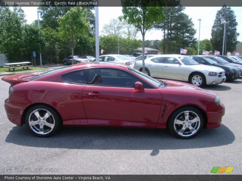 Electric Red / Black/Red 2006 Hyundai Tiburon GT