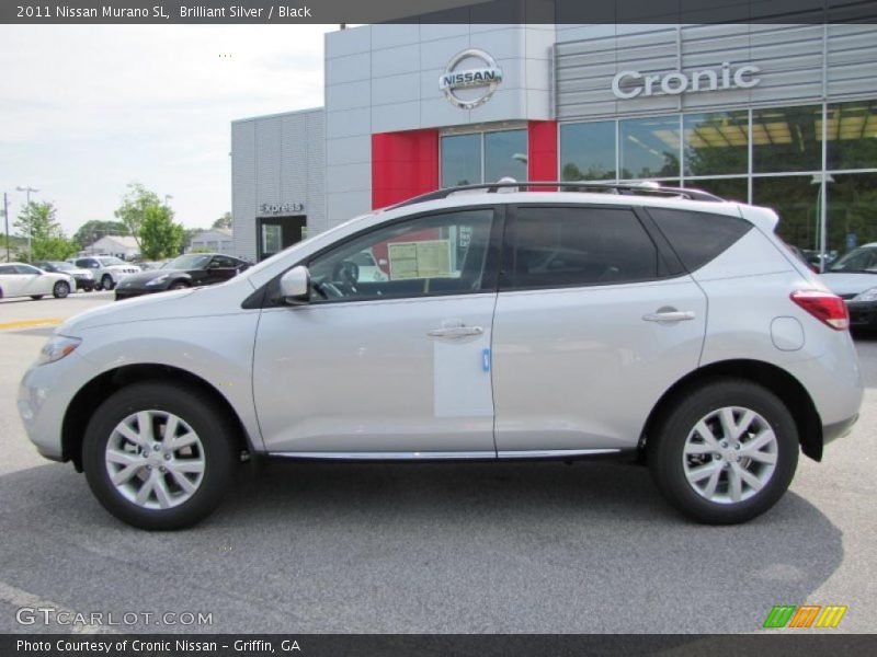Brilliant Silver / Black 2011 Nissan Murano SL