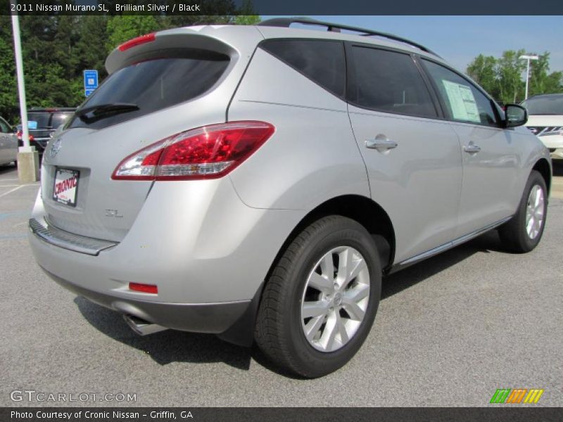 Brilliant Silver / Black 2011 Nissan Murano SL