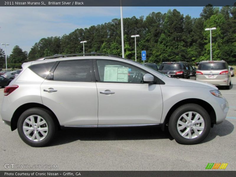 Brilliant Silver / Black 2011 Nissan Murano SL
