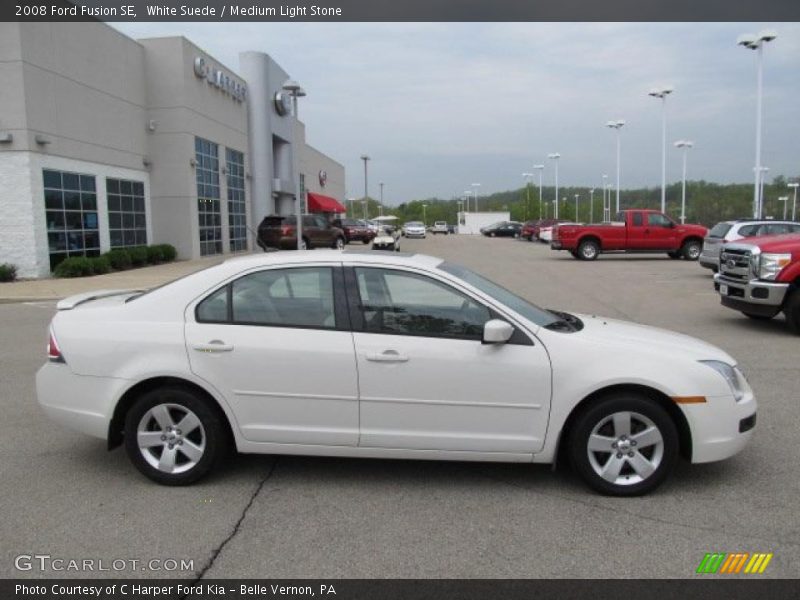 White Suede / Medium Light Stone 2008 Ford Fusion SE
