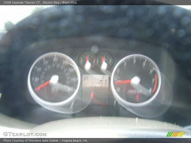 Electric Red / Black/Red 2006 Hyundai Tiburon GT