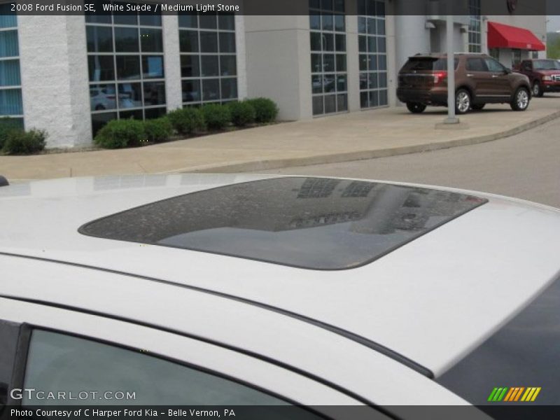 White Suede / Medium Light Stone 2008 Ford Fusion SE