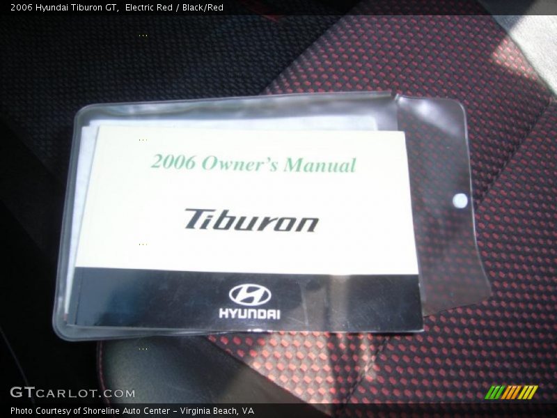Electric Red / Black/Red 2006 Hyundai Tiburon GT