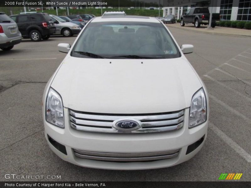 White Suede / Medium Light Stone 2008 Ford Fusion SE