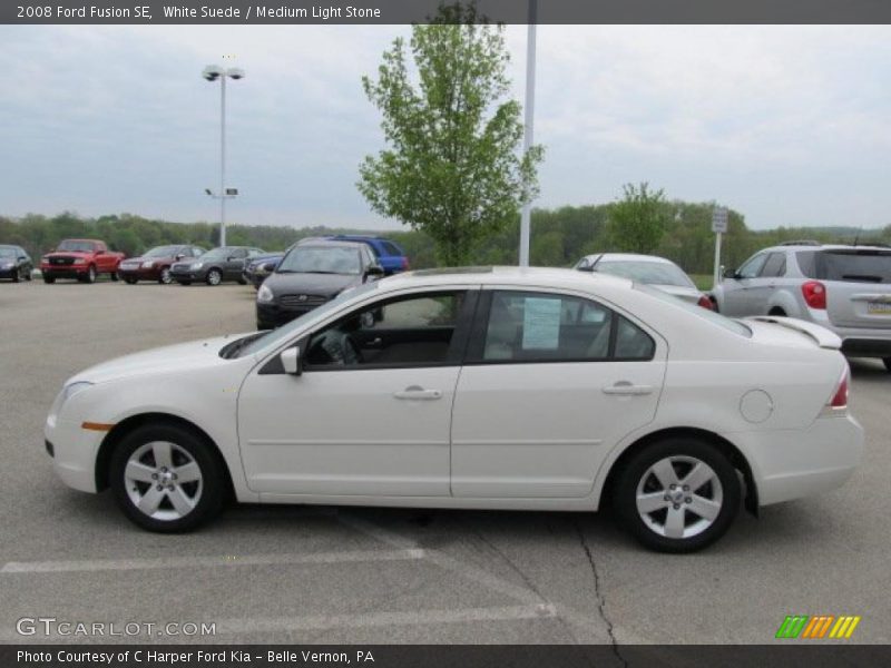 White Suede / Medium Light Stone 2008 Ford Fusion SE