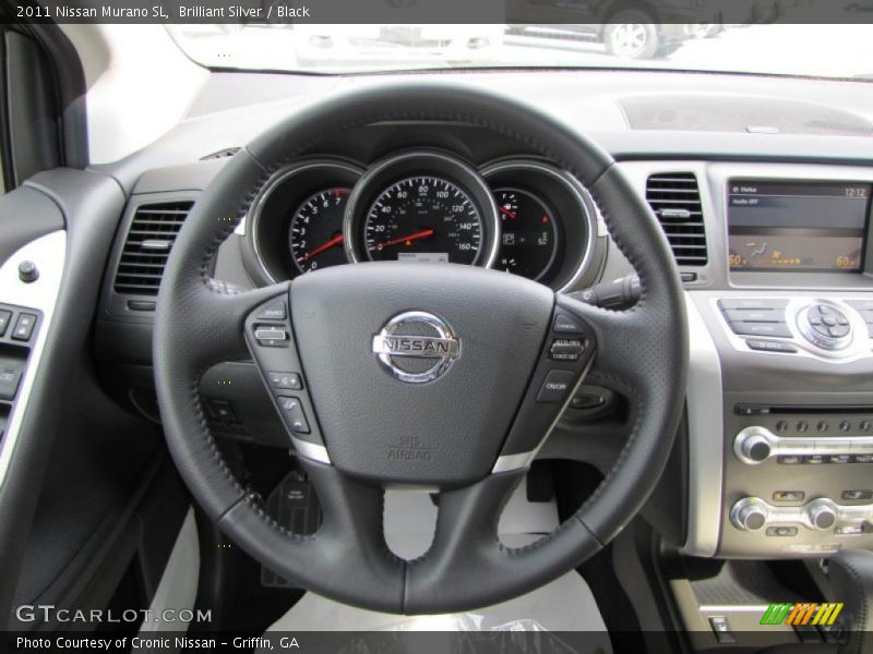 Brilliant Silver / Black 2011 Nissan Murano SL