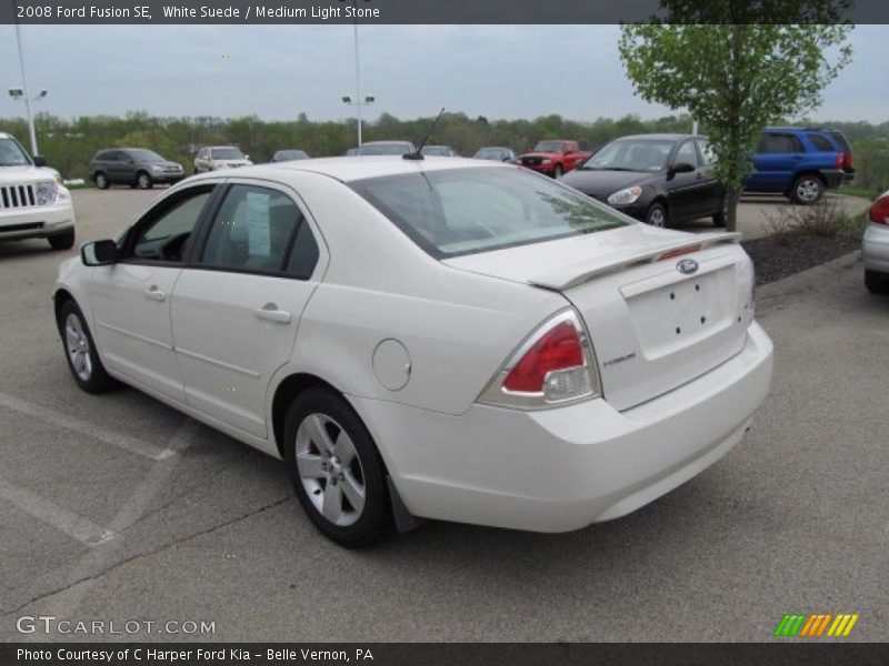 White Suede / Medium Light Stone 2008 Ford Fusion SE