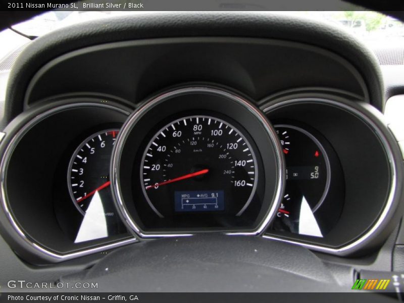 Brilliant Silver / Black 2011 Nissan Murano SL