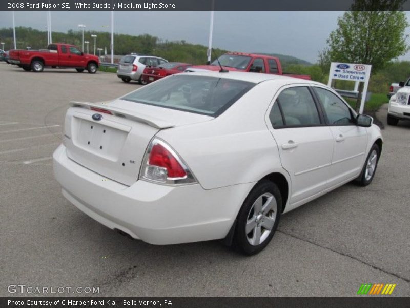White Suede / Medium Light Stone 2008 Ford Fusion SE