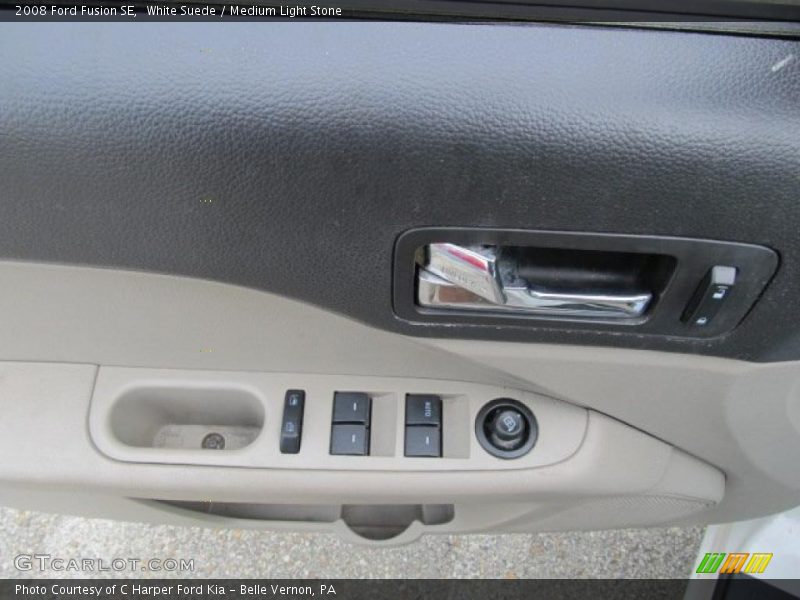 White Suede / Medium Light Stone 2008 Ford Fusion SE