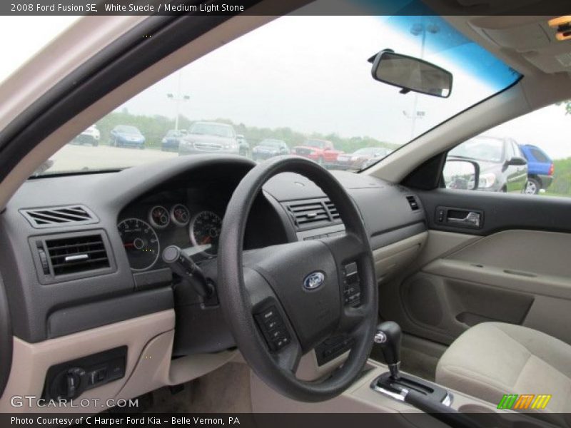 White Suede / Medium Light Stone 2008 Ford Fusion SE