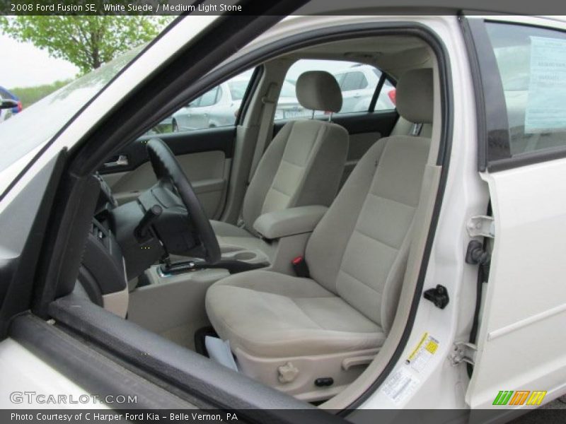 White Suede / Medium Light Stone 2008 Ford Fusion SE