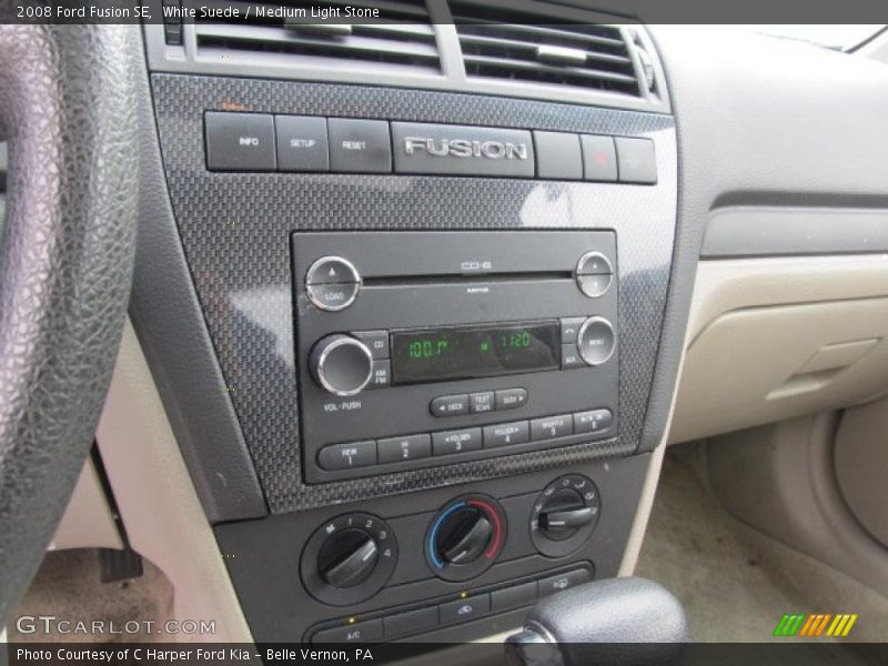 White Suede / Medium Light Stone 2008 Ford Fusion SE