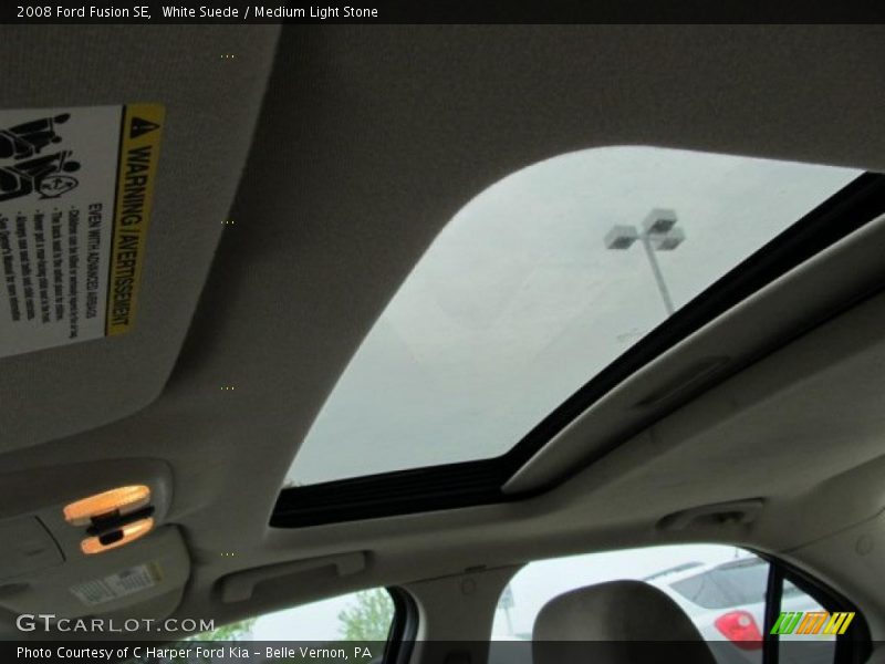 White Suede / Medium Light Stone 2008 Ford Fusion SE
