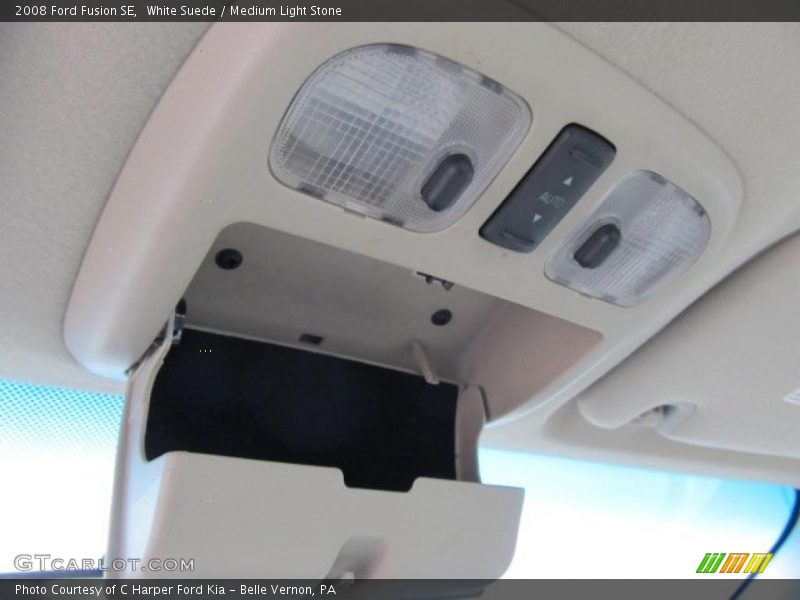 White Suede / Medium Light Stone 2008 Ford Fusion SE