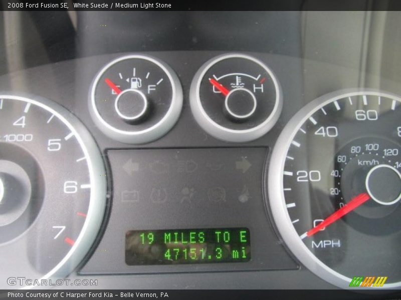 White Suede / Medium Light Stone 2008 Ford Fusion SE