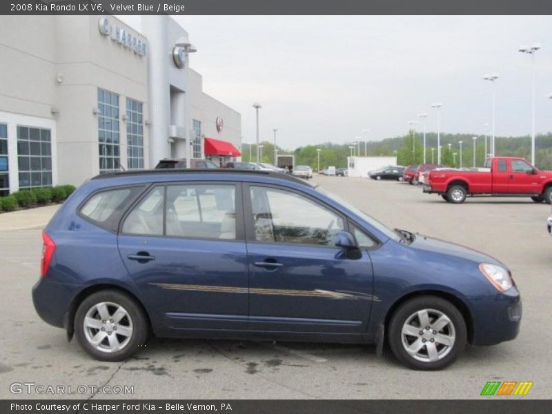 Velvet Blue / Beige 2008 Kia Rondo LX V6
