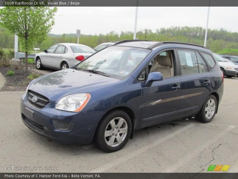 Velvet Blue / Beige 2008 Kia Rondo LX V6