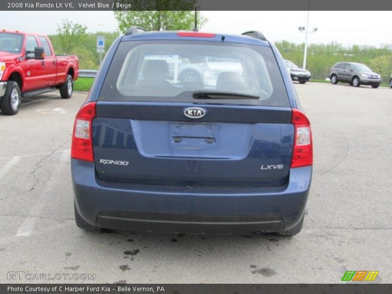 Velvet Blue / Beige 2008 Kia Rondo LX V6