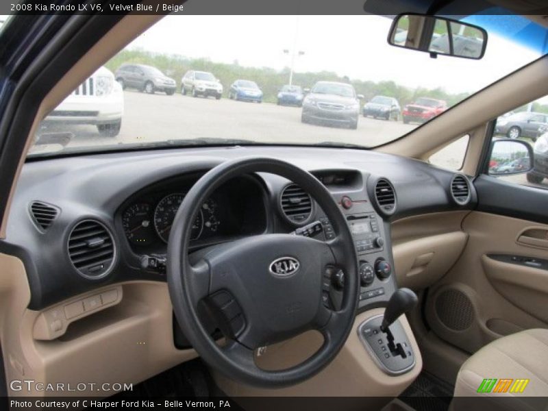 Velvet Blue / Beige 2008 Kia Rondo LX V6