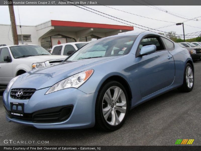Aqua Minerale Blue / Black 2010 Hyundai Genesis Coupe 2.0T