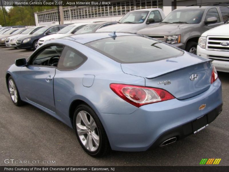 Aqua Minerale Blue / Black 2010 Hyundai Genesis Coupe 2.0T