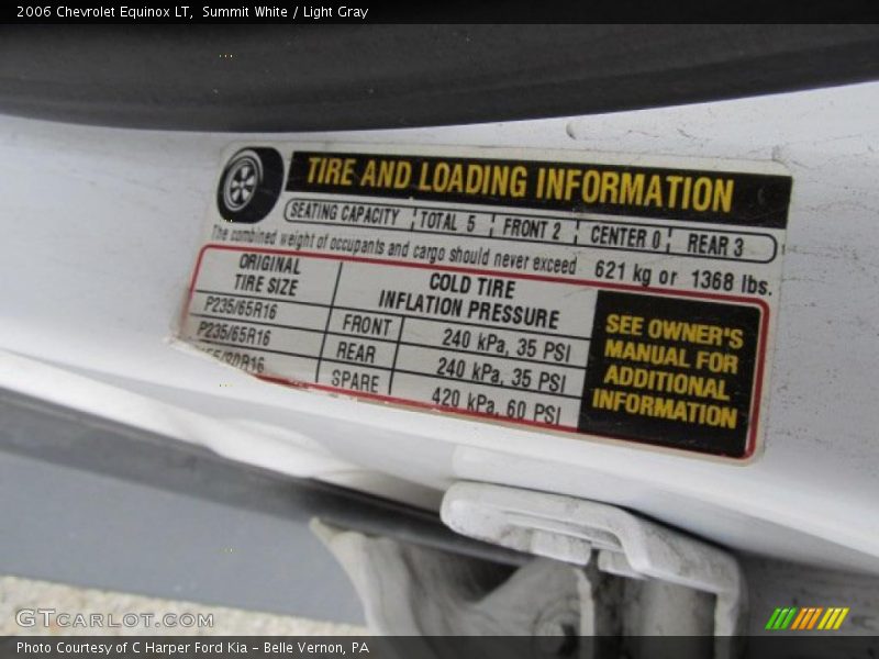 Summit White / Light Gray 2006 Chevrolet Equinox LT