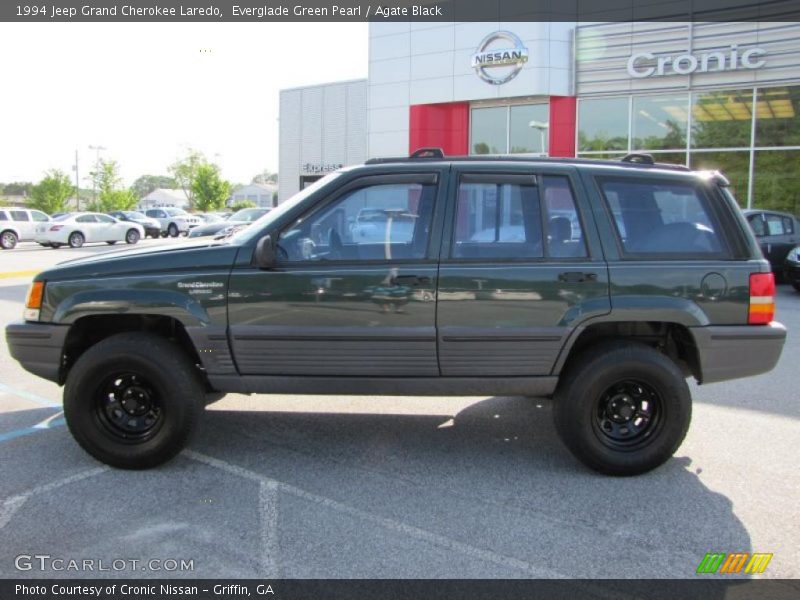 Everglade Green Pearl / Agate Black 1994 Jeep Grand Cherokee Laredo