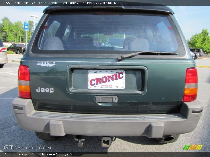 Everglade Green Pearl / Agate Black 1994 Jeep Grand Cherokee Laredo