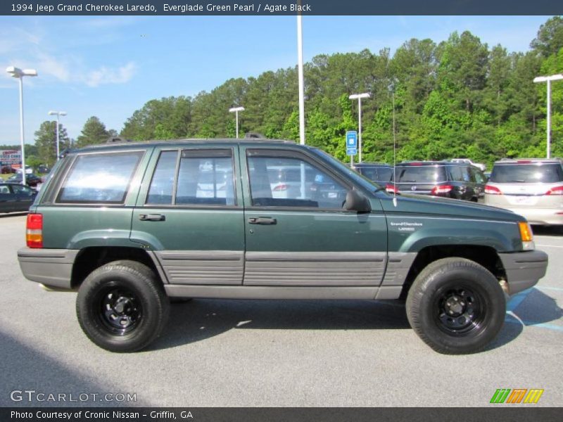 Everglade Green Pearl / Agate Black 1994 Jeep Grand Cherokee Laredo