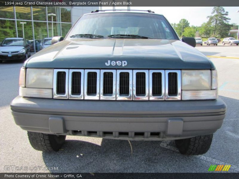 Everglade Green Pearl / Agate Black 1994 Jeep Grand Cherokee Laredo