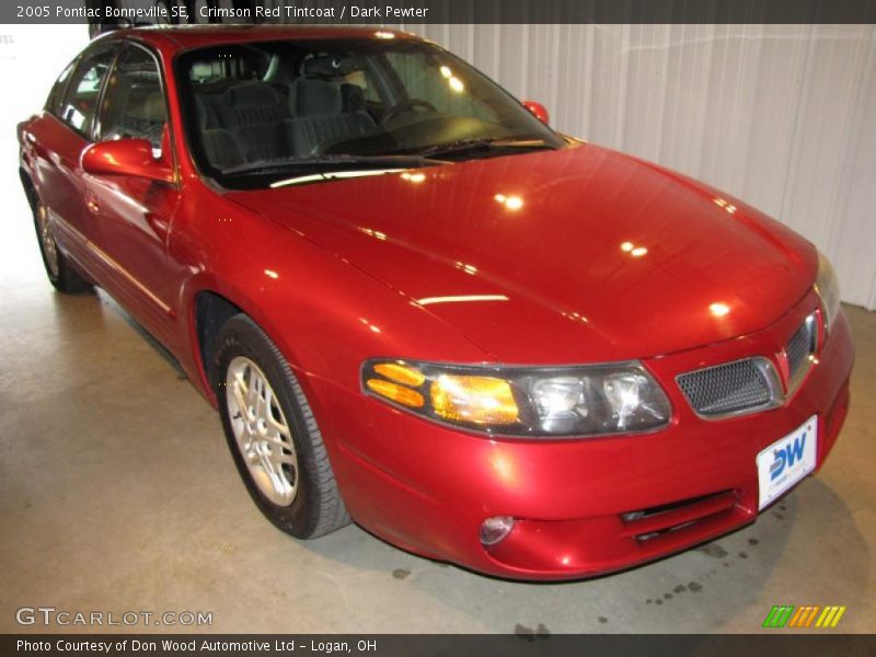 Crimson Red Tintcoat / Dark Pewter 2005 Pontiac Bonneville SE