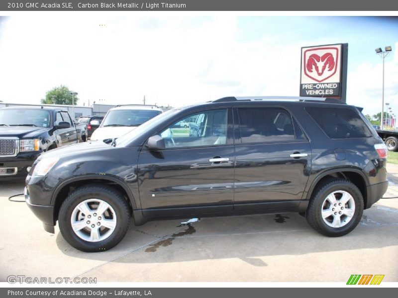 Carbon Black Metallic / Light Titanium 2010 GMC Acadia SLE