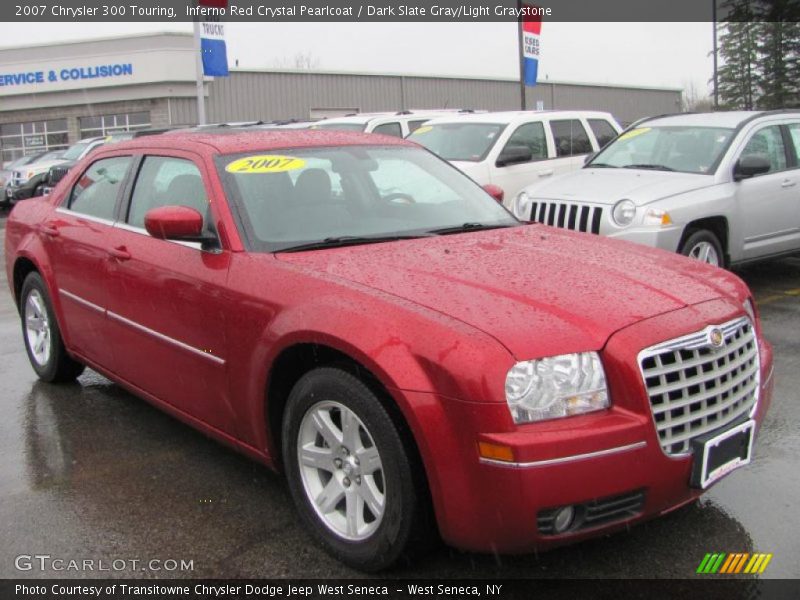 Inferno Red Crystal Pearlcoat / Dark Slate Gray/Light Graystone 2007 Chrysler 300 Touring