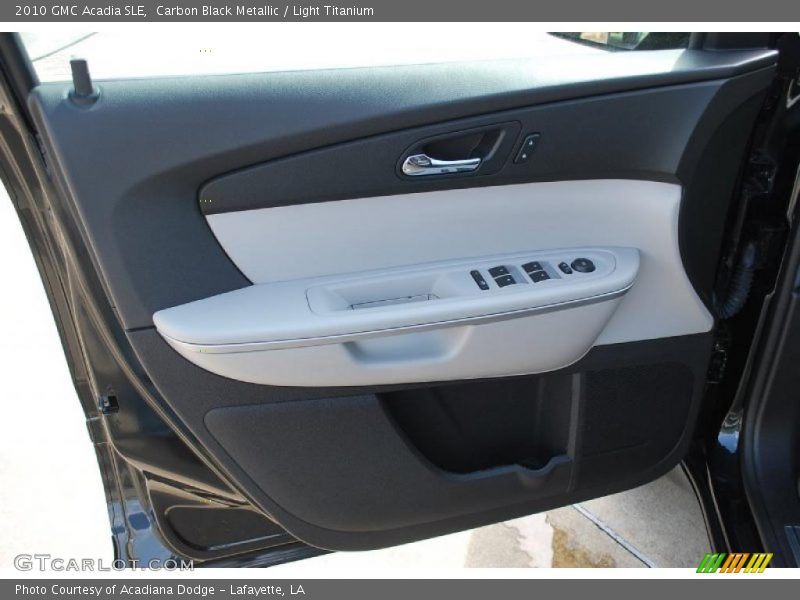 Carbon Black Metallic / Light Titanium 2010 GMC Acadia SLE