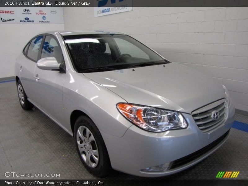 Liquid Silver / Gray 2010 Hyundai Elantra GLS