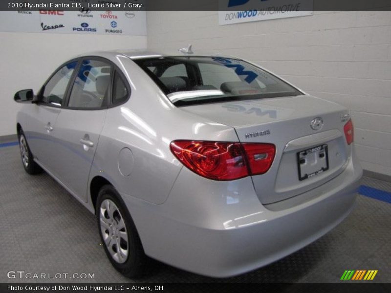 Liquid Silver / Gray 2010 Hyundai Elantra GLS