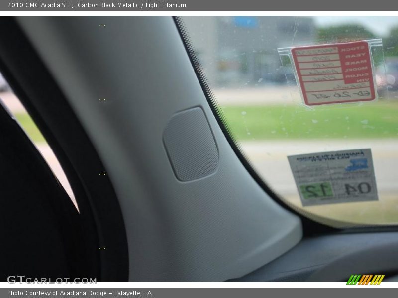 Carbon Black Metallic / Light Titanium 2010 GMC Acadia SLE