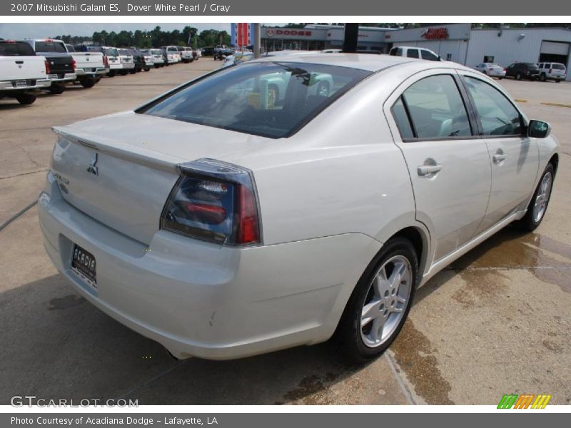 Dover White Pearl / Gray 2007 Mitsubishi Galant ES