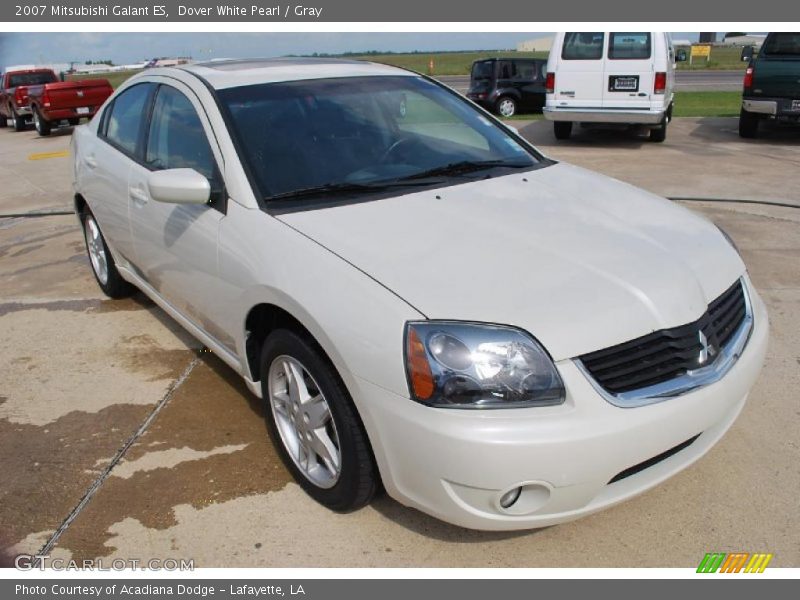 Dover White Pearl / Gray 2007 Mitsubishi Galant ES