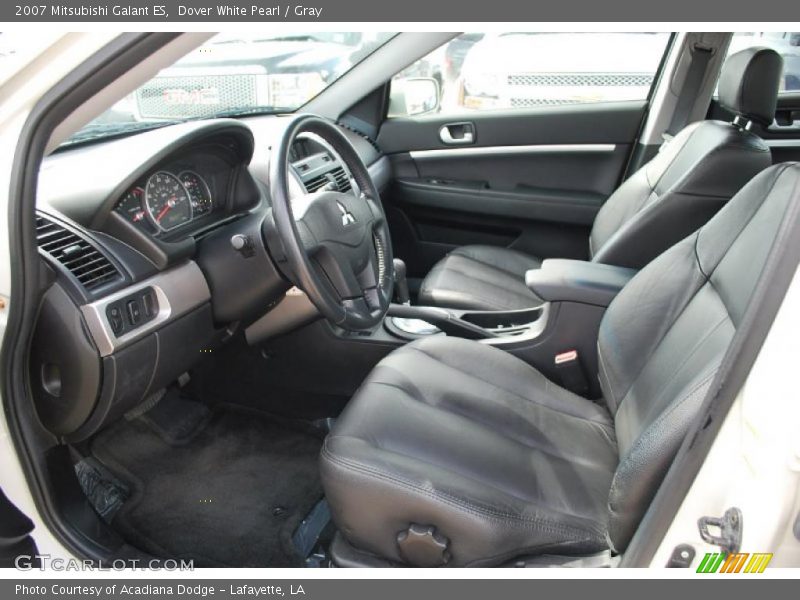 Dover White Pearl / Gray 2007 Mitsubishi Galant ES