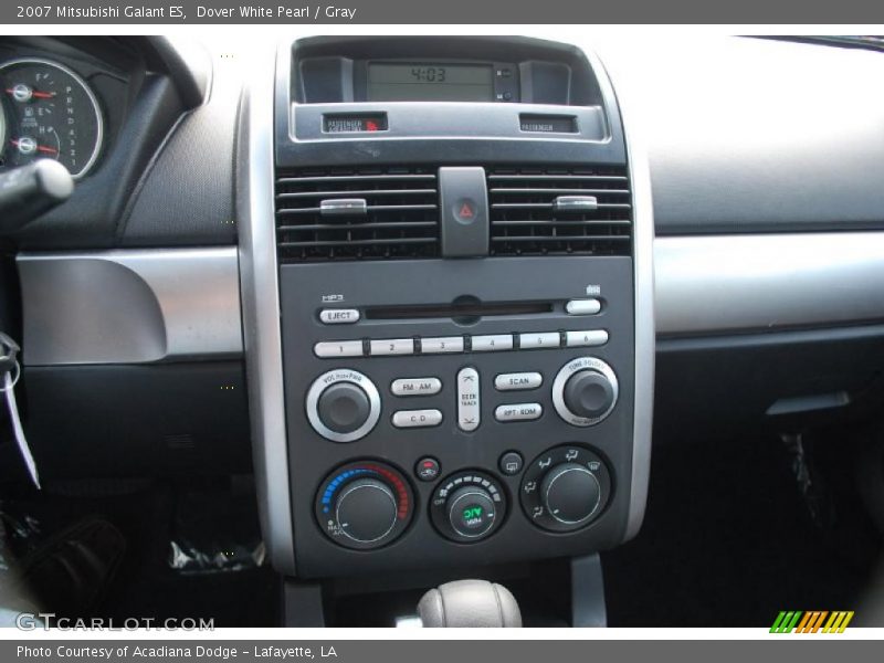 Dover White Pearl / Gray 2007 Mitsubishi Galant ES