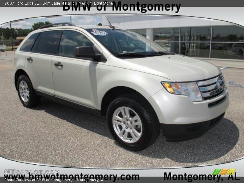 Light Sage Metallic / Medium Light Stone 2007 Ford Edge SE