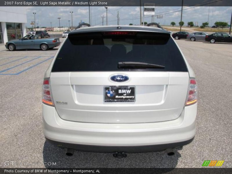 Light Sage Metallic / Medium Light Stone 2007 Ford Edge SE