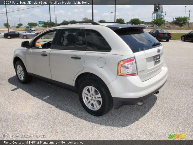 Light Sage Metallic / Medium Light Stone 2007 Ford Edge SE