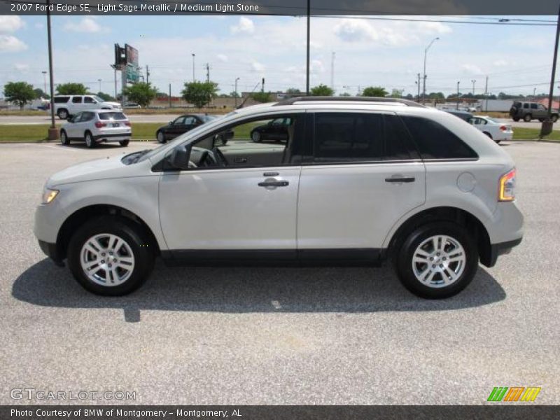 Light Sage Metallic / Medium Light Stone 2007 Ford Edge SE
