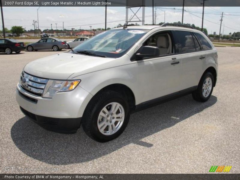 Light Sage Metallic / Medium Light Stone 2007 Ford Edge SE