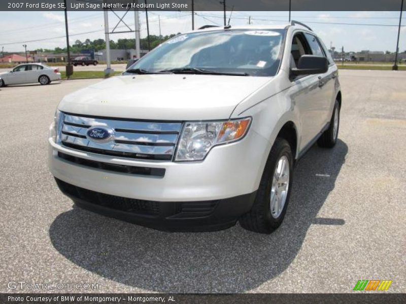 Light Sage Metallic / Medium Light Stone 2007 Ford Edge SE