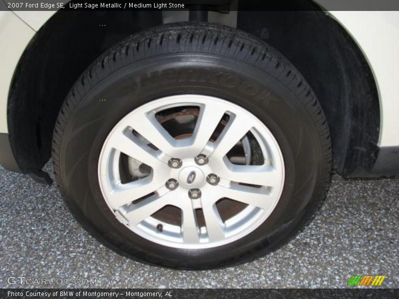 Light Sage Metallic / Medium Light Stone 2007 Ford Edge SE